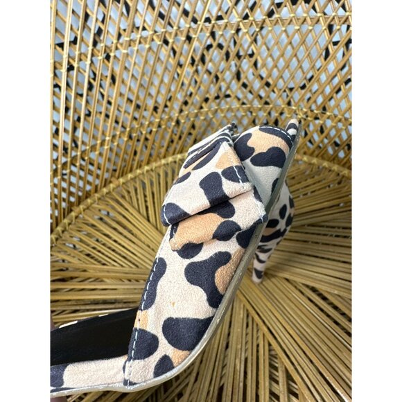 Venus Ladies Leopard Print With Front Bow Sophisticated, Night Out Heels Size 6 - Picture 8 of 9